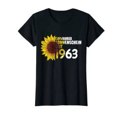 Damen 59. Geburtstag Ein Wahrer Sonnenschein Seit 1963 Sonnenblume T-Shirt von Süße Jahrgang Geburtstag Mädchen Frauen Geschenke