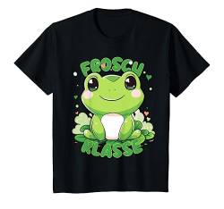 Kinder Niedlicher Frosch für Grundschule Froschklasse, Klassentier T-Shirt von Süße Klassenshirts mit Maskottchen, Grundschule