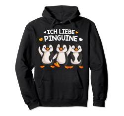 Ich Liebe Pinguine Kinder Mädchen Damen Penguin Pullover Hoodie von Süße Pinguin Liebhaber Geschenke