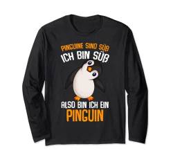 Pinguine sind süß Kinder Mädchen Damen Penguin Langarmshirt von Süße Pinguin Liebhaber Geschenke