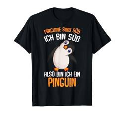 Pinguine sind süß Kinder Mädchen Damen Penguin T-Shirt von Süße Pinguin Liebhaber Geschenke