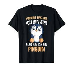 Pinguine sind süß Mädchen Kinder Damen Penguin T-Shirt von Süße Pinguin Liebhaber Geschenke