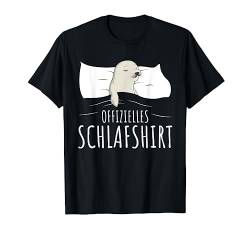 Offizielles Schlafshirt Robbe Schlafanzug Robben T-Shirt von Süße Robbe Geschenkideen