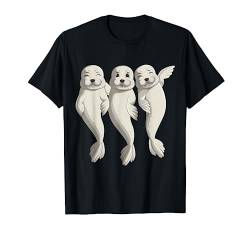 Robbe Seelöwe Seehund Robben Kinder Damen Mädchen Jungen T-Shirt von Süße Robbe Geschenkideen