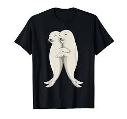 Robbe Seelöwe Seehund Robben Kinder Damen Mädchen Jungen T-Shirt von Süße Robbe Geschenkideen