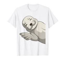 Robbe Seelöwe Seehund Robben Kinder Mädchen Jungen Damen T-Shirt von Süße Robbe Geschenkideen