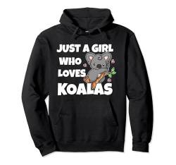 Just A Girl Who Loves Koalas Lustiges Australien Koala Bär Pullover Hoodie von Süßes Baby Koala Geschenk für Mädchen und Frauen