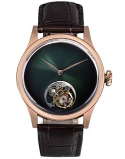 S411-2.05.B Tourbillon Master Seagull ST8000 Uhrwerk Saphirglas Herren Mechanische Armbanduhr 1963, Rosegold von Sugess