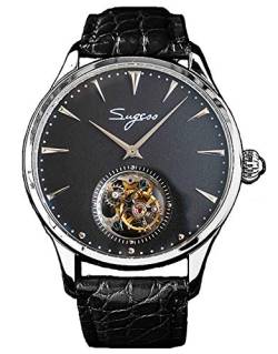 SU8000ISB Tourbillon Master Seagull ST8000 Uhrwerk Saphirglas Herren mechanische Armbanduhr 1963 von Sugess