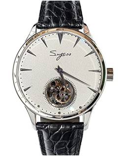 SU8000ISW Tourbillon Master Seagull ST8000 Uhrwerk Saphirglas Herren mechanische Armbanduhr 1963 von Sugess