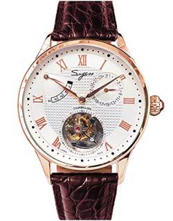 SU8001GW Tourbillon Master Seagull ST8001 Uhrwerk Saphirglas Herren mechanische Armbanduhr 1963 von Sugess