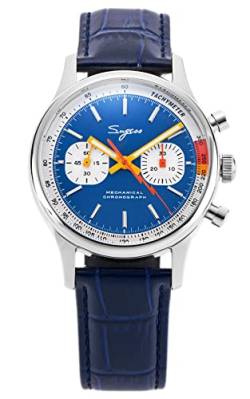 SUGESS Seagull ST1901 Panda 40 mm Blau V2 Racing Chronograph Sapphire 1963 BNIB B B, blau, SSTT002V2B von Sugess