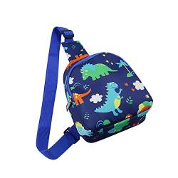 Kinder Kleinkind Niedliche Cartoon Tier Sling Bag Kleine Crossbody Umhängetasche Brusttasche für Jungen Mädchen Sport Reisen Wandern, C-Blau, Einheitsgröße von Suillty