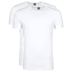 Suitable OTA T-Shirt Rundhalsausschnitt Weiß 2-Pack - Grösse 3XL - Herren - Bekleidung - Modern-fit - 100-2 O-White OTA von Suitable