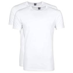 Suitable OTA T-Shirt Rundhalsausschnitt Weiß 2-Pack - Grösse M - Herren - Bekleidung - Modern-fit - 100-2 O-White OTA von Suitable