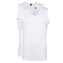 Suitable Viless T-Shirt ärmeloss Weiß 2-Pack - Grösse M - Herren - Bekleidung - Modern-fit - 40-2 Viless von Suitable