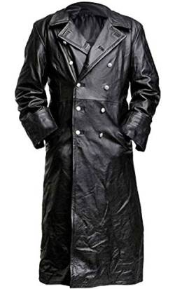 Suiting Style Herren Trenchcoat WW2, Bundeswehr Uniform, Schwarz, Schwarz , XL von Suiting Style