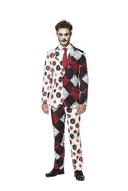 Suitmeister Herren Men Suit Business-Anzug Hosen-Set,Rot Clown,M von Suitmeister