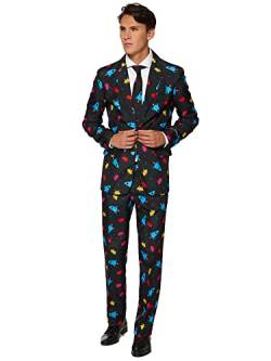 Suitmeister Herren Men Suit Business-Anzug Hosen-Set,Videogame,XL von Suitmeister