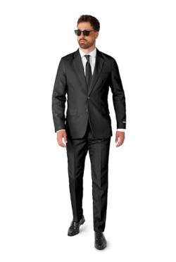 Suitmeister Partykostüme für Herren - Einfarbiger Anzug für Kostüme für Karneval, Halloween-Partys und Themenpartys - Schwarz von Suitmeister