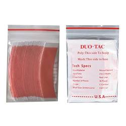 Sujurio 72pcs/lot duo tac lace wig sided double tape super strong adhesive hair system extension strips für toupets/lace wig c von Sujurio