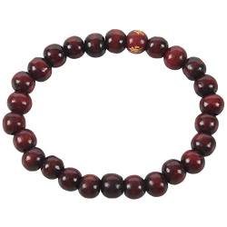 Sujurio Buddhist Braunes Runde Perlen Elastische Schnur Handgelenk Armband Für Unisex von Sujurio