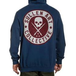 Sullen Men's BOH Long Sleeve Pullover Hoodie Blueberry Blue 2XL von Sullen