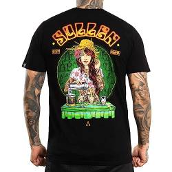 Sullen Men's Bartender Premium Jet Black Short Sleeve T Shirt 3XL von Sullen