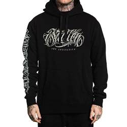 Sullen Men's Letras De Arte Black Long Sleeve Pullover Hoodie 3XL von Sullen