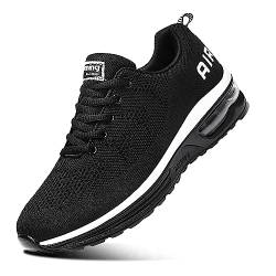 Herren Damen Sportschuhe Air Sneakers Turnschuhe Unisex Laufschuhe Leichtgewichts Walkingschuhe Fitness Shoes Outdoor Schuhe Black 35 von Sumateng