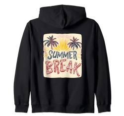 Frische Sommerfarben mit Pausen- und Urlaubsliebhabern Kapuzenjacke von Summer Break Costume