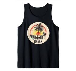 Sommerpause unter Palmen mit Sonnenuntergangs-Outfit Tank Top von Summer Break Costume