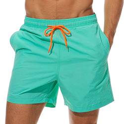 Summer Code Badehose für Herren mit Reißverschlusstasche Männer Schwimmhose Boardshorts für Männer Sporthose kurz, Badehose Herren lang M-4XL von Summer Code