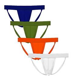 Summer Code Herren Sexy Strings mit Ausbuchtung Bikini Jockstrap Elastisches Thong von Summer Code