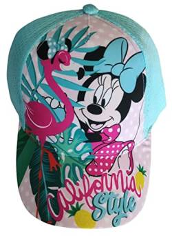 Disney Minnie Maus Kappe Basecap Mütze California Style pink türkis für Kinder, Mädchen und Jungen (as3, Numeric, Numeric_52, türkis) von Sun City
