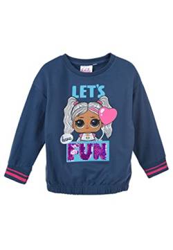 L.O.L. Surprise! Kinder Mädchen Pailletten Pullover Sweater Sweatshirt, Farbe:Dunkel-Blau, Größe Kids:116 von Sun City