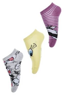 SUN CITY Looney Tunes Set 3 Socken, Erwachsene (36/38), grau von Sun City