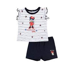 SUN CITY Sommer-Set Minnie Mouse Short und T-Shirt Neugeborene Mädchen 6/24 Monate Zusammensetzung: 100% Baumwolle von Sun City