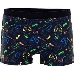 Spiderman Jungen Badehose Badeshorts Schwimmhose, Fast trocken Badeboxer Kinder schwarz-4 Jahre von Sun City