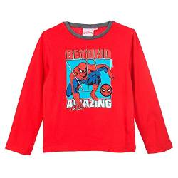 Spiderman Kids T-Shirt Long Sleeve - Red - 5-6 Years von Sun City