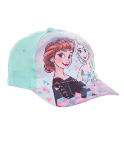Sun City Frozen - Die Eiskönigin Anna & ELSA Kinder Kappe Mädchen Baseball-Cap Mütze, Farbe:Türkis, Größe:54 von Sun City