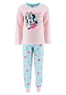 Sun City Minnie Mouse Kinder Mädchen Schlafanzug Kinder Pyjama Langarm Shirt + Schlaf-Hose, Farbe:Pink, Größe Kids:98 von Sun City