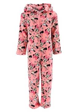 Sun City Minnie Mouse Mädchen Schlafanzug Kinder Pyjama Overall Jumpsuit, Farbe:Rosa, Größe Kids:98 von Sun City