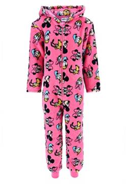Sun City Minnie Mouse Mädchen Schlafanzug Kinder Pyjama Overall Jumpsuit Mickey Daisy Pluto, Farbe:Pink, Größe Kids:104 von Sun City