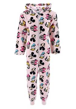 Sun City Minnie Mouse Mädchen Schlafanzug Kinder Pyjama Overall Jumpsuit Mickey Daisy Pluto, Farbe:Rosa, Größe Kids:116 von Sun City