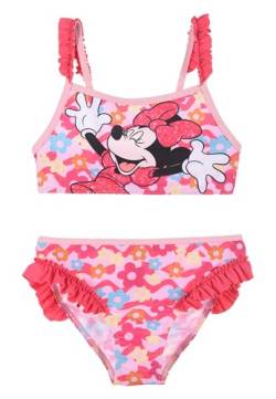 Sun City Minnie Mouse Paradise Garden Kinder Mädchen Bikini Bade-Set, Farbe:Pink, Größe Kids:104 von Sun City