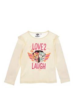 Sun City Paw Patrol Skye und Everest Kinder Mädchen Langarm-Shirt Longsleeve Oberteil (Weiß, 98) von Sun City