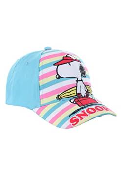 Sun City Peanuts Snoopy Kinder Kappe Mädchen Baseball-Cap Mütze, Farbe:Türkis, Größe:52 von Sun City