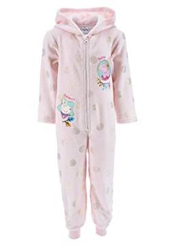 Sun City Peppa Wutz Pig Mädchen Schlafanzug Kinder Pyjama Overall Jumpsuit, Farbe:Rosa, Größe Kids:110 von Sun City