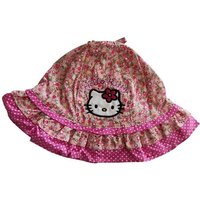 Sun City Schirmmütze Hello Kitty Mädchen Sonnenhut, Kappe, Mütze pink-rosa mit Blumen, Gr.5 von Sun City